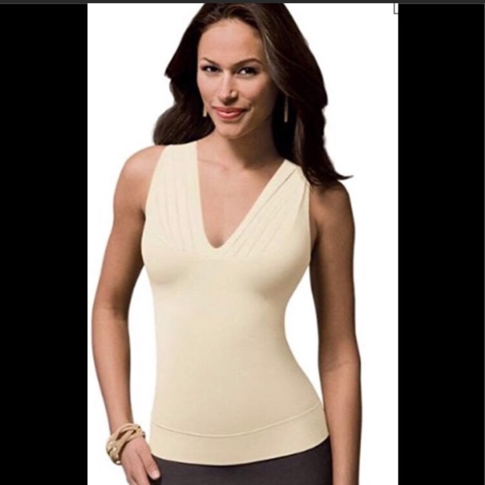 SPANX draped v sleeveless